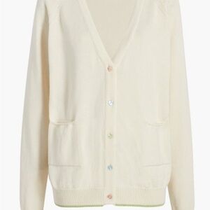Hill House Cream Cardigan with Pastel buttons